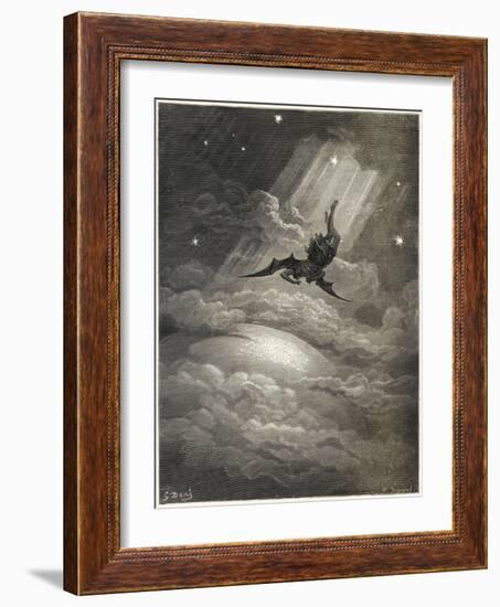 Satan Flies to Earth-null-Framed Photographic Print