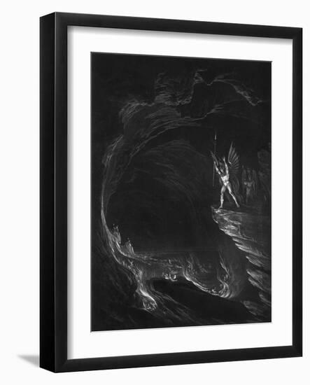 Satan in Hell-John Martin-Framed Art Print