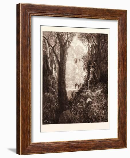 Satan in Paradise-Gustave Dore-Framed Giclee Print