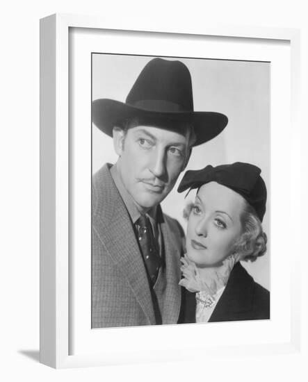 Satan Met a Lady, Warren William, Bette Davis, 1936-null-Framed Premium Photographic Print