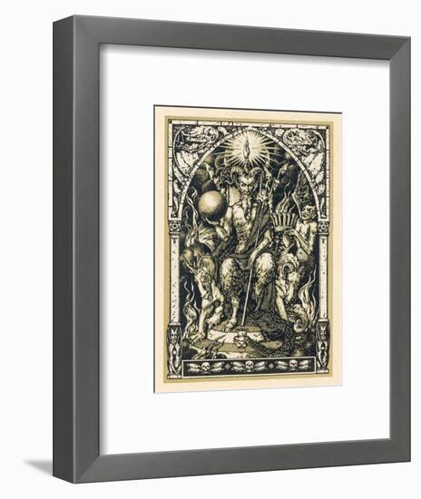 Satan Presides at the Sabbat Attended by Demons in Human or Animal Shapes-Bernard Zuber-Framed Photographic Print