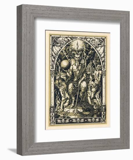 Satan Presides at the Sabbat Attended by Demons in Human or Animal Shapes-Bernard Zuber-Framed Photographic Print