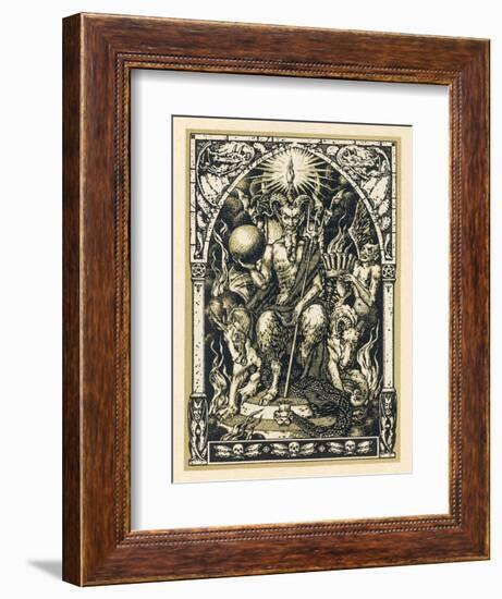 Satan Presides at the Sabbat Attended by Demons in Human or Animal Shapes-Bernard Zuber-Framed Photographic Print