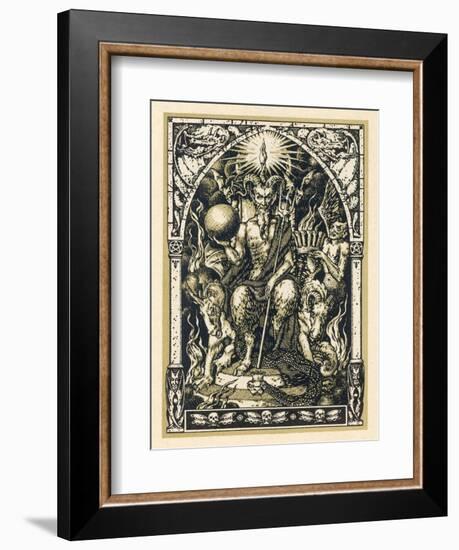 Satan Presides at the Sabbat Attended by Demons in Human or Animal Shapes-Bernard Zuber-Framed Photographic Print