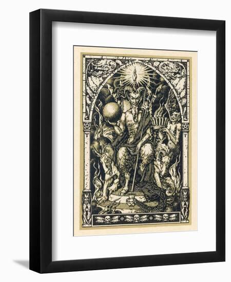 Satan Presides at the Sabbat Attended by Demons in Human or Animal Shapes-Bernard Zuber-Framed Photographic Print