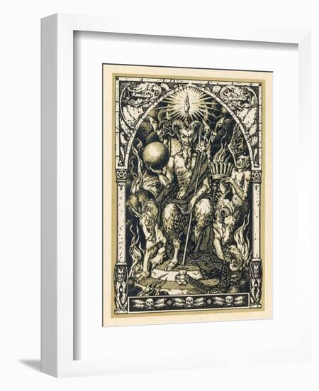 Satan Presides at the Sabbat Attended by Demons in Human or Animal Shapes-Bernard Zuber-Framed Photographic Print