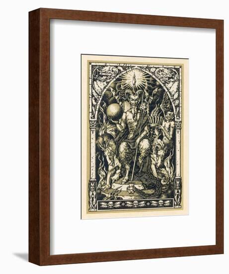 Satan Presides at the Sabbat Attended by Demons in Human or Animal Shapes-Bernard Zuber-Framed Photographic Print