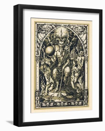 Satan Presides at the Sabbat Attended by Demons in Human or Animal Shapes-Bernard Zuber-Framed Photographic Print