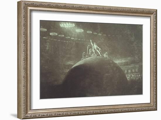 Satan Presiding at the Infernal Council-John Martin-Framed Giclee Print