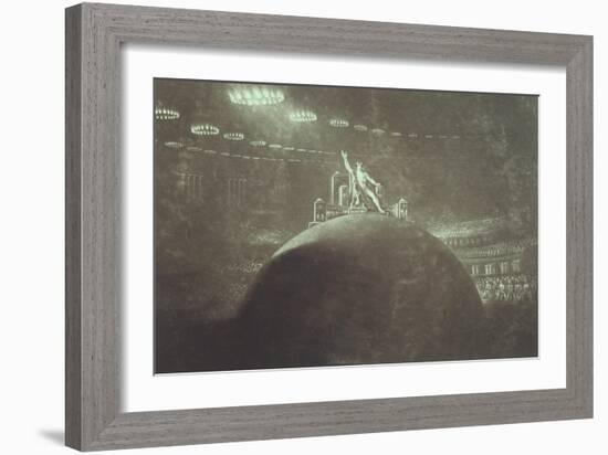 Satan Presiding at the Infernal Council-John Martin-Framed Giclee Print