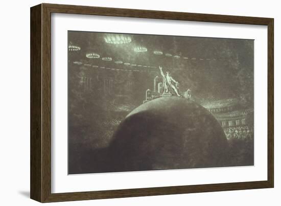 Satan Presiding at the Infernal Council-John Martin-Framed Giclee Print