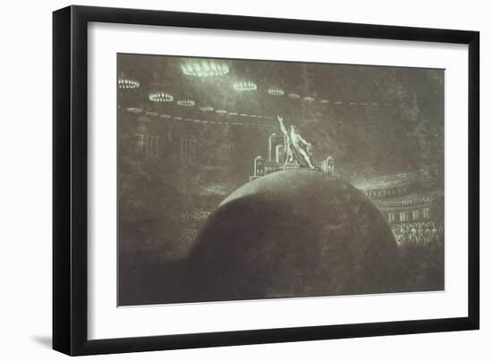 Satan Presiding at the Infernal Council-John Martin-Framed Giclee Print