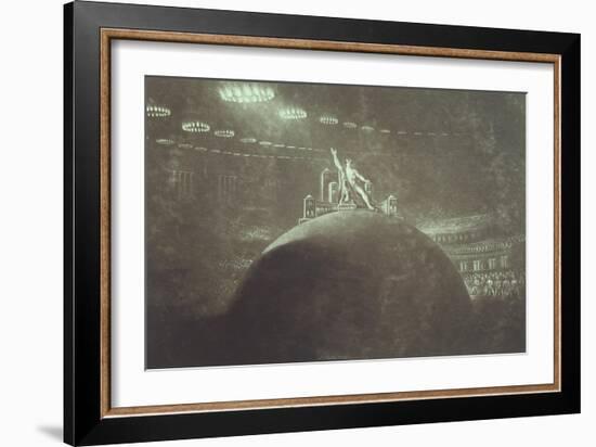 Satan Presiding at the Infernal Council-John Martin-Framed Giclee Print