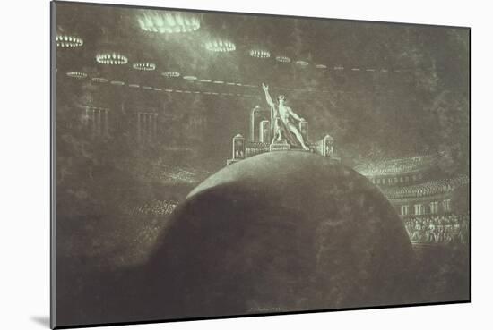 Satan Presiding at the Infernal Council-John Martin-Mounted Giclee Print