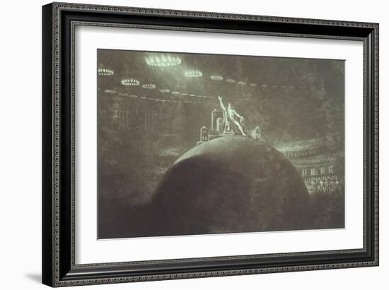 Satan Presiding at the Infernal Council-John Martin-Framed Giclee Print