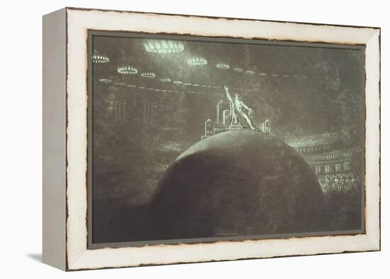 Satan Presiding at the Infernal Council-John Martin-Framed Premier Image Canvas