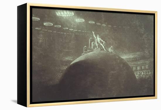 Satan Presiding at the Infernal Council-John Martin-Framed Premier Image Canvas