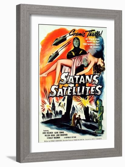 Satan's Satellites, Feature Version of the 1952 Serial Zombies of the Stratosphere, 1958-null-Framed Art Print
