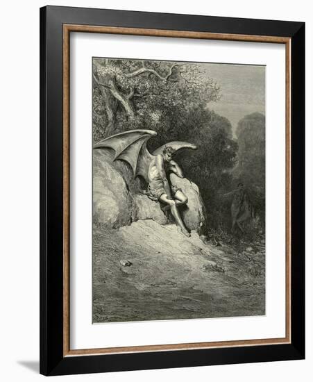 Satan Schemes-Gustave Doré-Framed Photographic Print