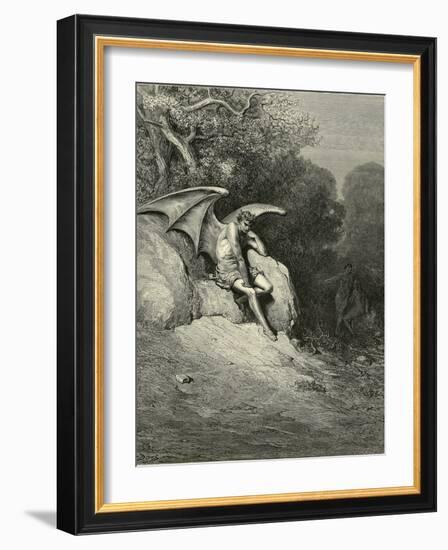 Satan Schemes-Gustave Doré-Framed Photographic Print