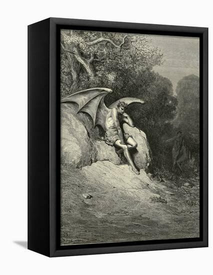 Satan Schemes-Gustave Doré-Framed Premier Image Canvas