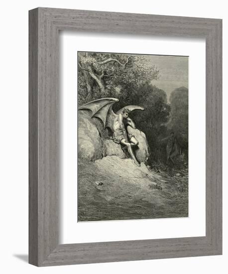 Satan Schemes-Gustave Doré-Framed Photographic Print