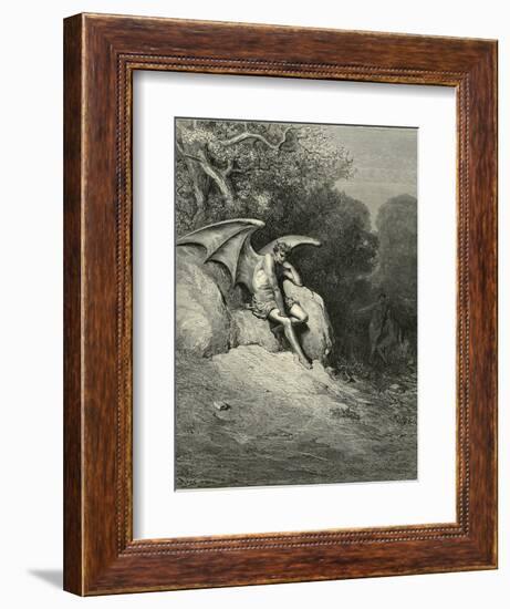 Satan Schemes-Gustave Doré-Framed Photographic Print