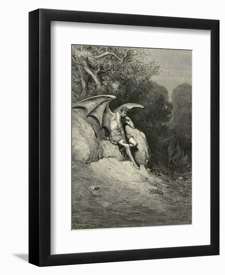 Satan Schemes-Gustave Doré-Framed Photographic Print