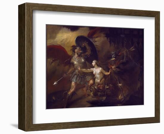 Satan, Sin and Death (A Scene from Milton's 'Paradise Lost')-William Hogarth-Framed Giclee Print