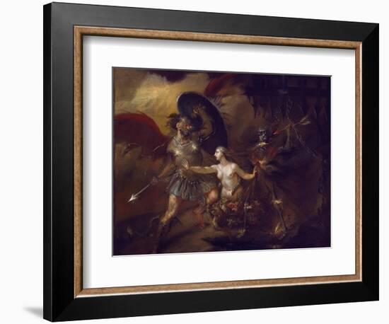 Satan, Sin and Death (A Scene from Milton's 'Paradise Lost')-William Hogarth-Framed Giclee Print