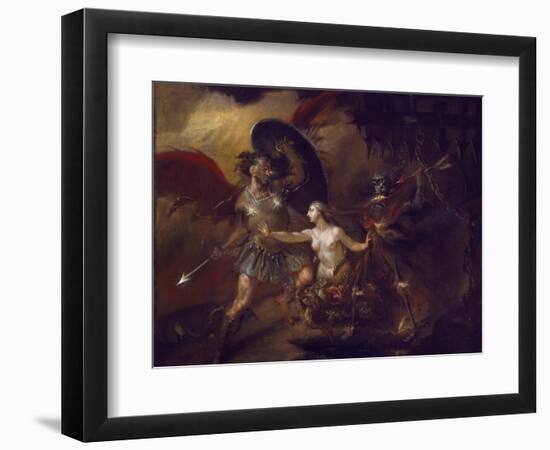 Satan, Sin and Death (A Scene from Milton's 'Paradise Lost')-William Hogarth-Framed Giclee Print