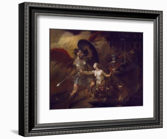 Satan, Sin and Death (A Scene from Milton's 'Paradise Lost')-William Hogarth-Framed Giclee Print