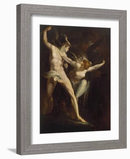 Satan Und Tod, Von Der Suende Getrennt, 1792/1802-Henry Fuseli-Framed Giclee Print