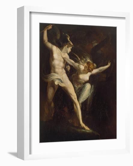 Satan Und Tod, Von Der Suende Getrennt, 1792/1802-Henry Fuseli-Framed Giclee Print