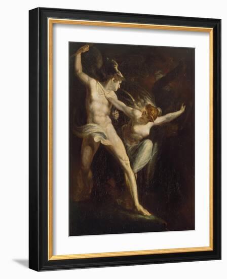 Satan Und Tod, Von Der Suende Getrennt, 1792/1802-Henry Fuseli-Framed Giclee Print