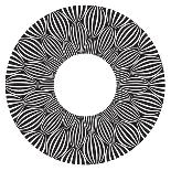 Cool B And W Circular Pattern-satel-Art Print