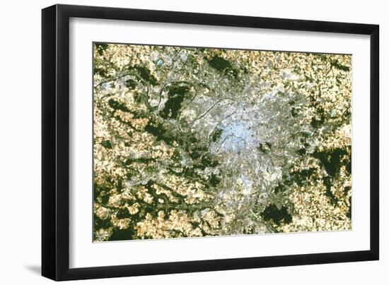Satellite Image of Paris-PLANETOBSERVER-Framed Photographic Print