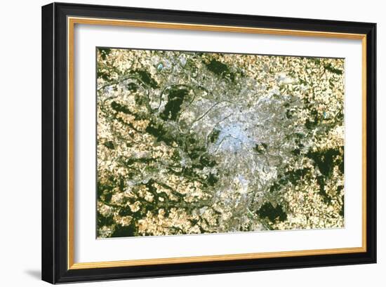 Satellite Image of Paris-PLANETOBSERVER-Framed Photographic Print