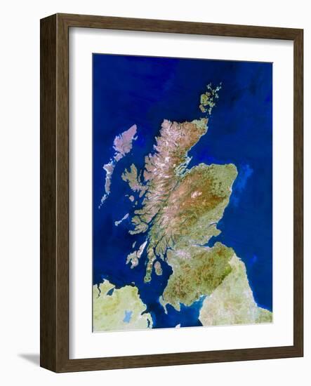 Satellite Image of Scotland-PLANETOBSERVER-Framed Photographic Print