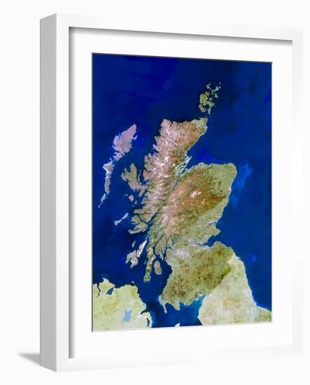 Satellite Image of Scotland-PLANETOBSERVER-Framed Photographic Print