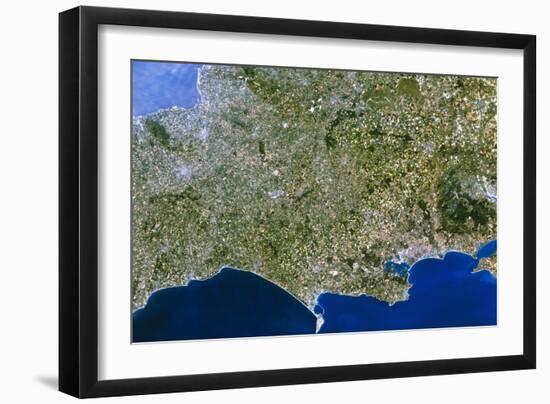 Satellite Image of Southwest England-PLANETOBSERVER-Framed Photographic Print