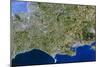 Satellite Image of Southwest England-PLANETOBSERVER-Mounted Photographic Print