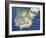 Satellite Image of Spain And Portugal-PLANETOBSERVER-Framed Photographic Print