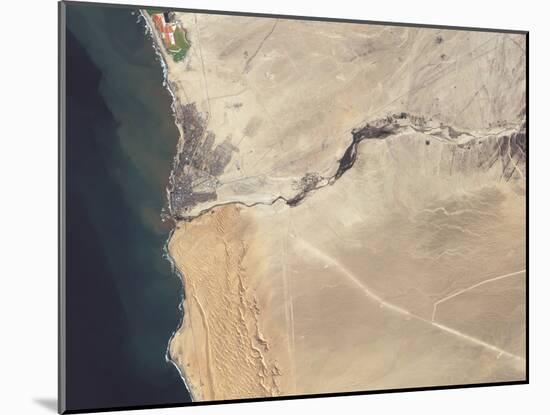 Satellite Image of the Swakop River in the Western Part of Namibia-Stocktrek Images-Mounted Photographic Print