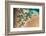 Satellite view of Balkan coastal area of Turkmenistan-null-Framed Photographic Print