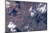 Satellite view of Big Horn River, Montana, USA-null-Mounted Photographic Print