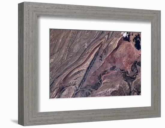 Satellite view of Big Horn, Wyoming, USA-null-Framed Photographic Print