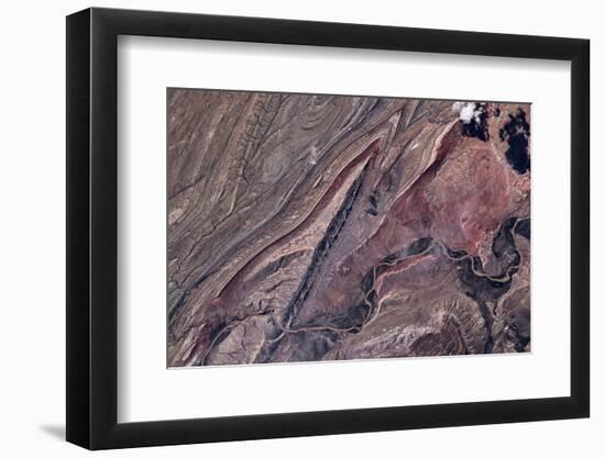 Satellite view of Big Horn, Wyoming, USA-null-Framed Photographic Print