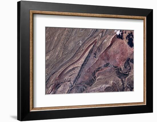 Satellite view of Big Horn, Wyoming, USA-null-Framed Photographic Print