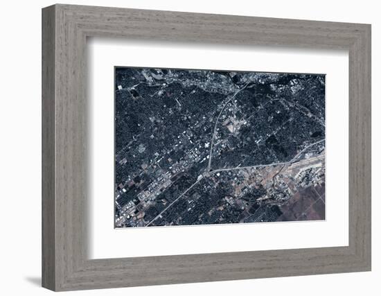 Satellite view of Boise, Idaho, USA-null-Framed Photographic Print